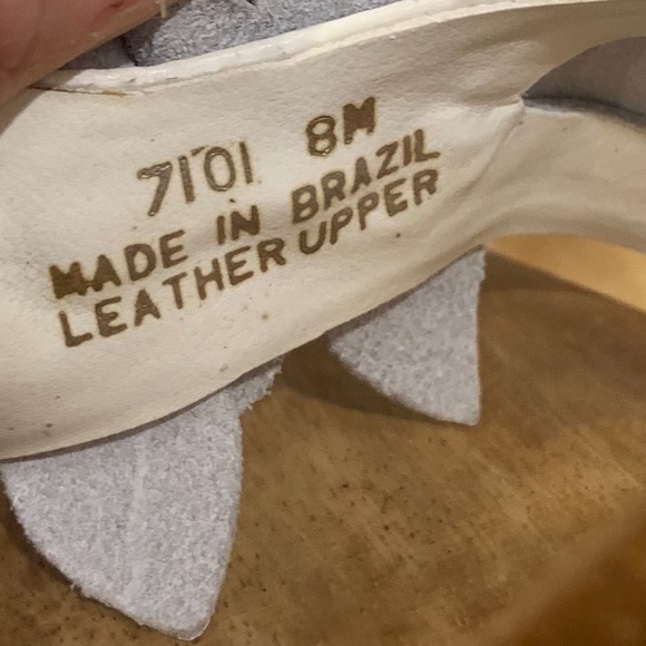 Verbatim Wooden heels with leather flowers nordstrom size 8 - Picture 8 of 9